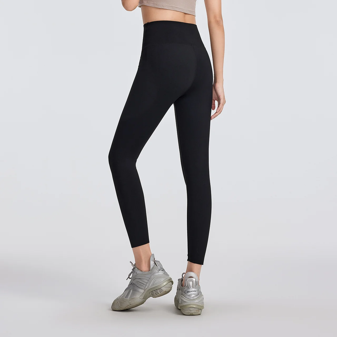 Metersbonwe женские леггинсы с высокой талией для контроля живота 7/8 - Фотография_2