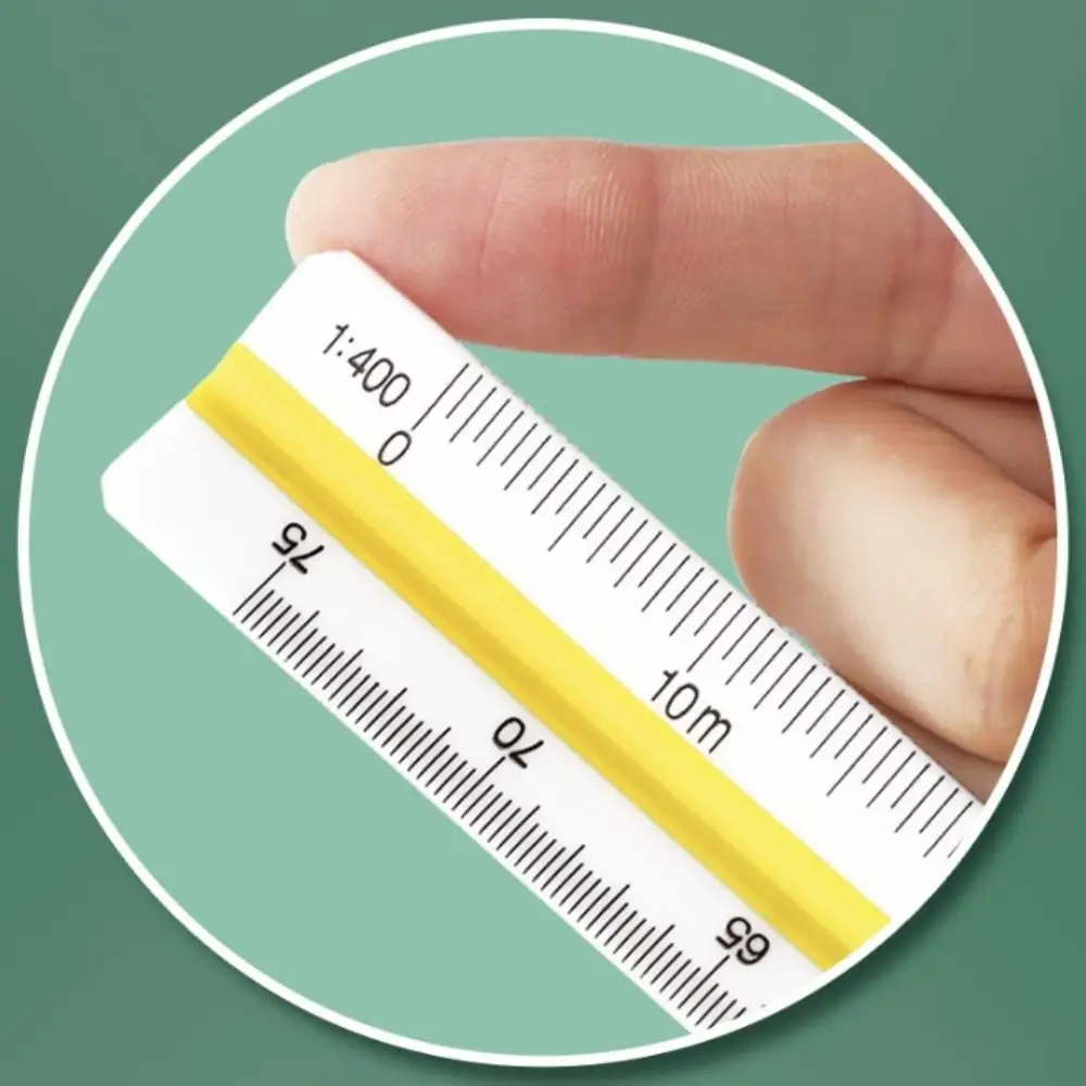 Многофункциональная треугольная масштабная линейка 30 см - Фотография_4