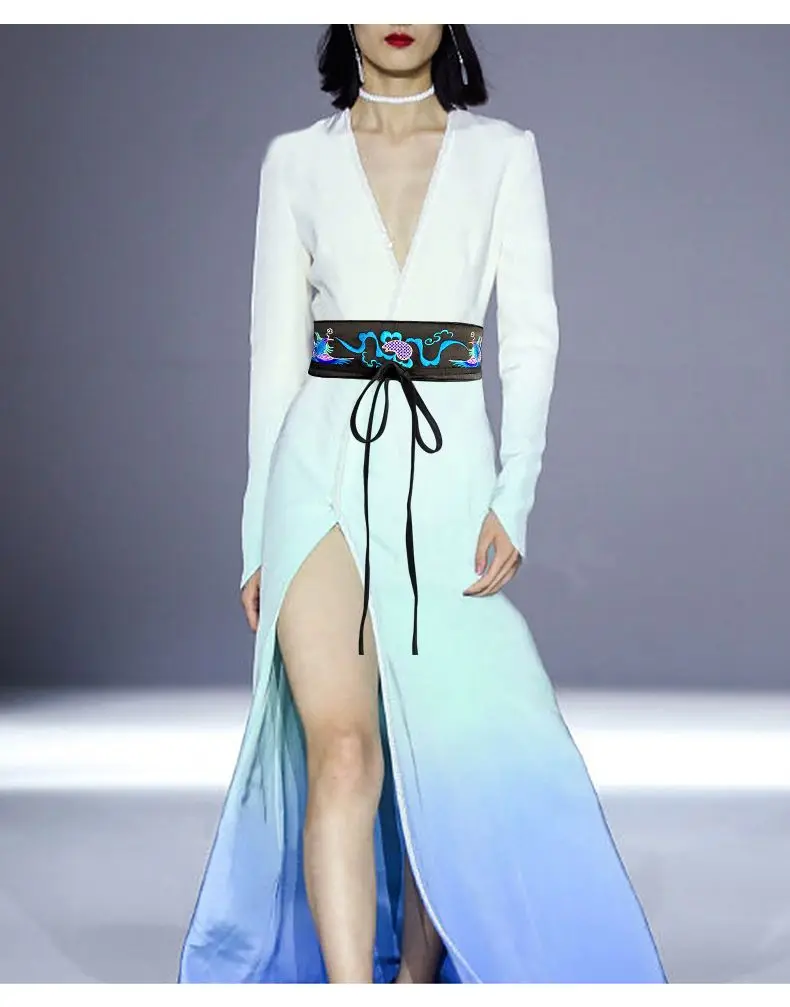 Ремень в китайском стиле с ручной вышивкой - Фотография_5