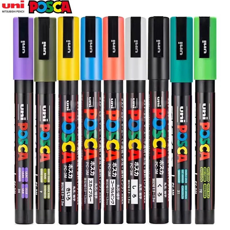 Uni posca полный маркер pc-1m 3