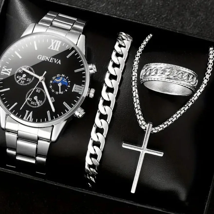 Модные кварцевые наручные часы с римской шкалой - Фотография_4