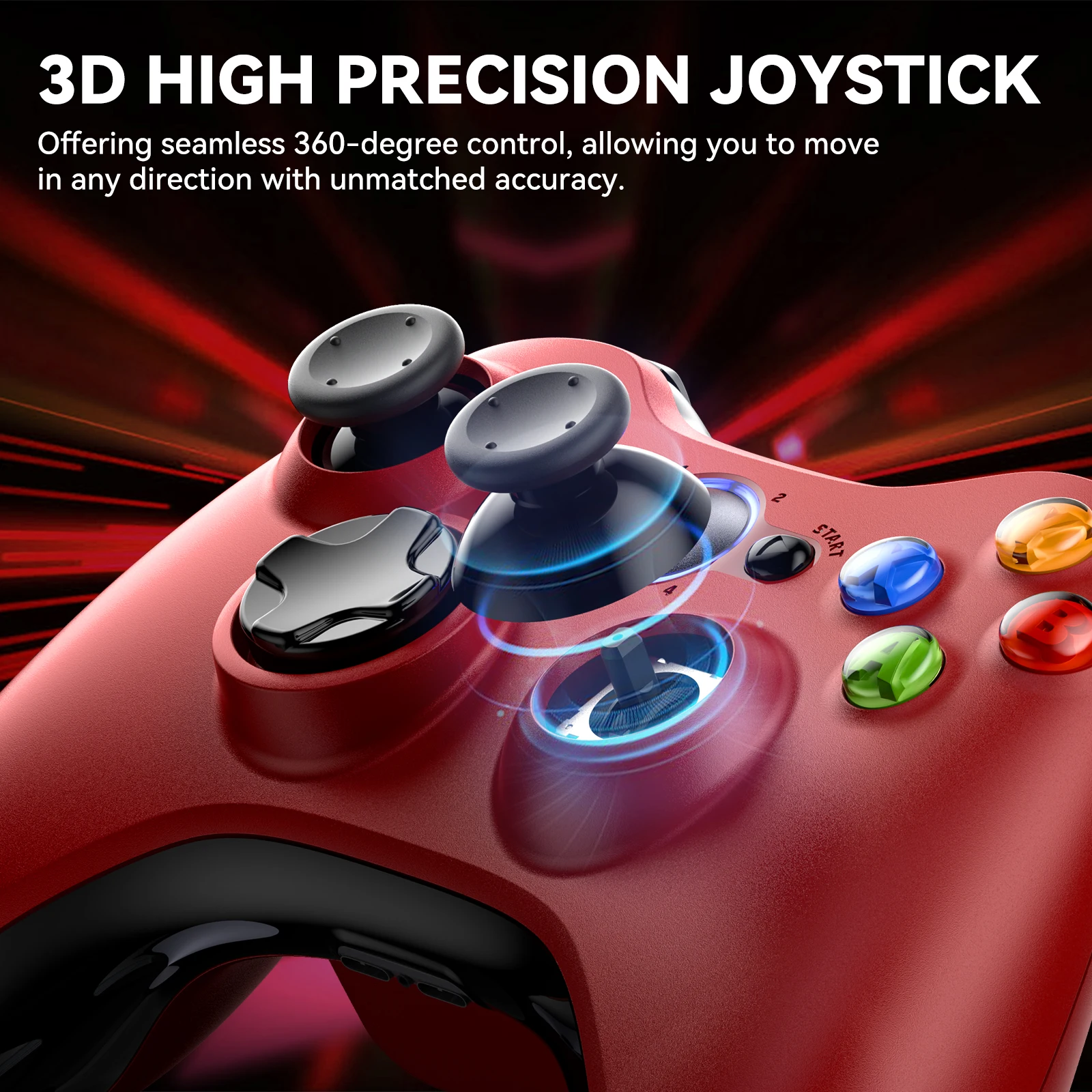 Беспроводной контроллер xbox 360 для xbox 360/slim/elite/winodow/пк - Фотография_4