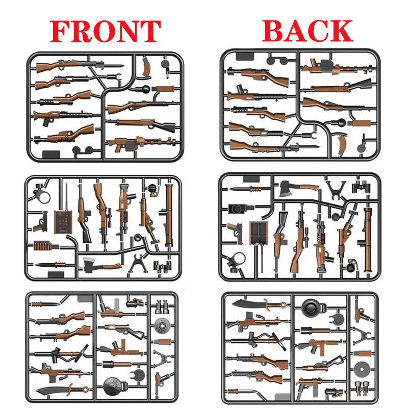 Ww2 военная фигурка оружие солдаты - Фотография_6