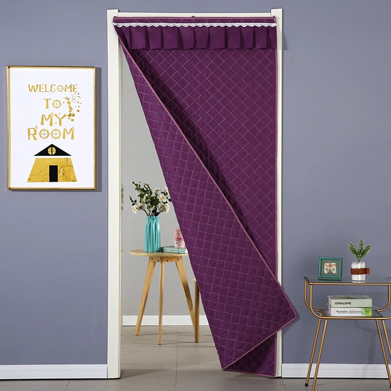 Зимняя стеганая дизайнерская дверная занавеска - Фотография_3