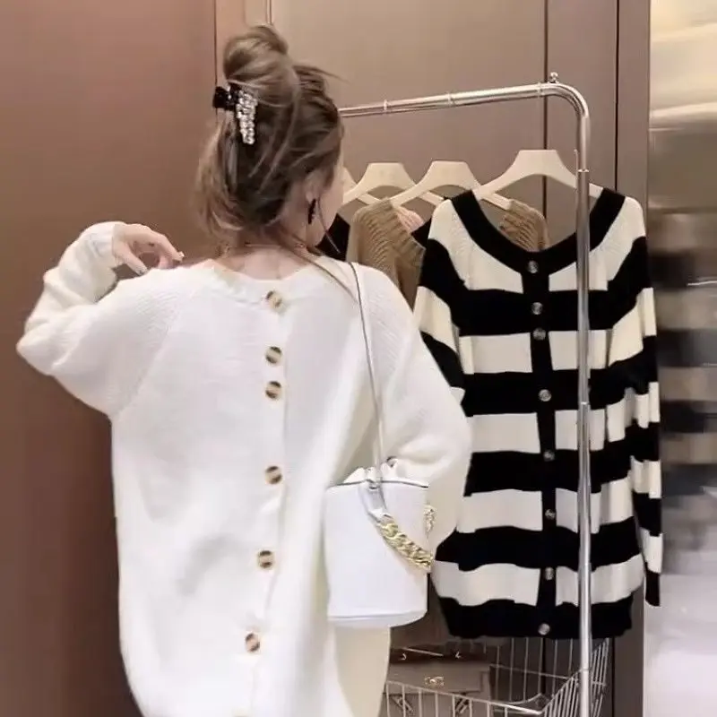 Модные свободные повседневные свитера - Фотография_5