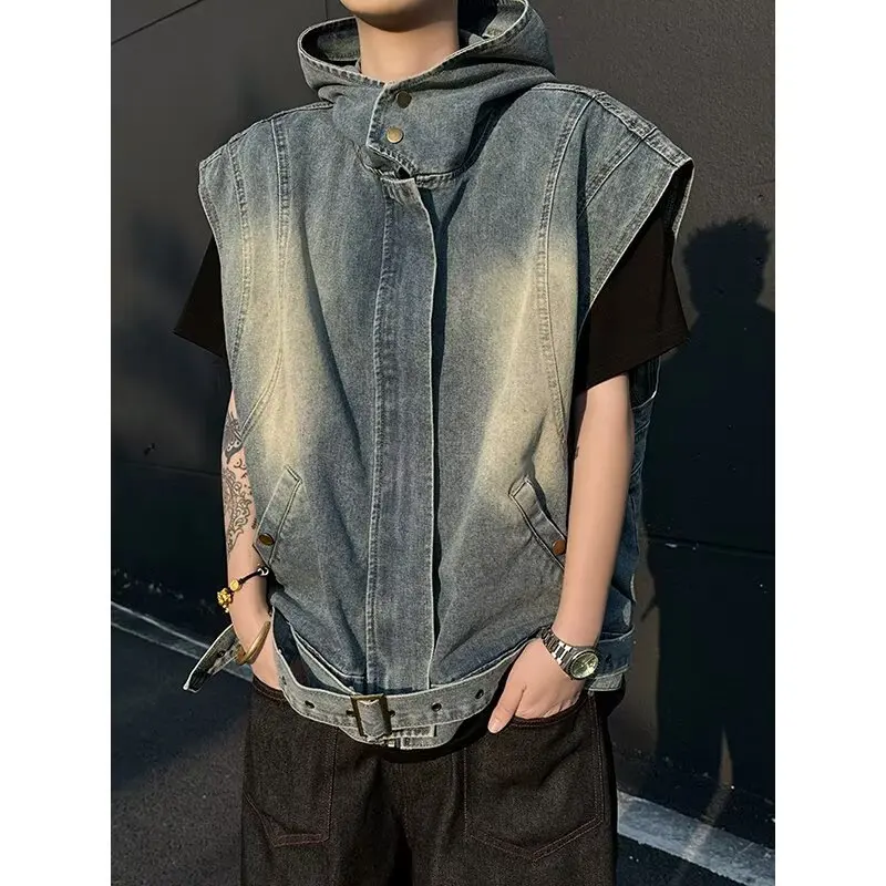 Изношенный потертый жилет без рукавов для мальчиков - Фотография_4