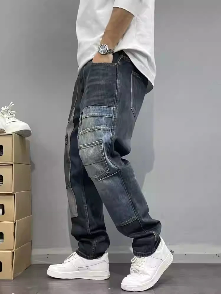 Прямые джинсы в стиле пэчворк - Фотография_2