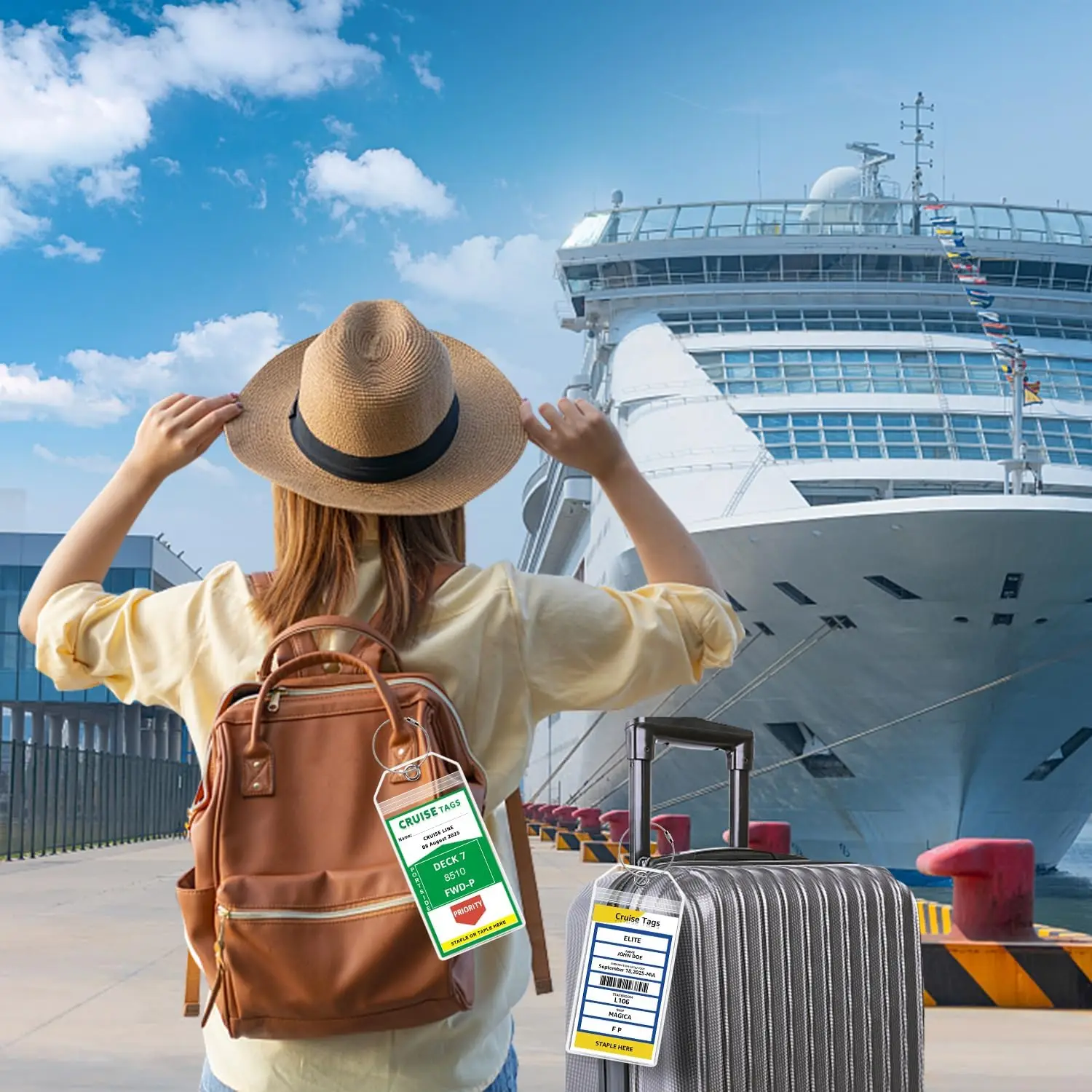 Держатель багажной бирки для круизного багажа в упаковке для карнавала - Фотография_2