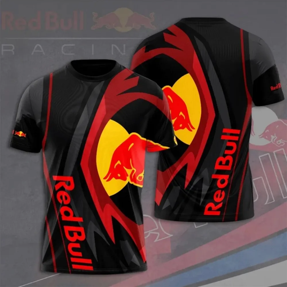 Летняя последняя мужская футболка red bull - Фотография_6