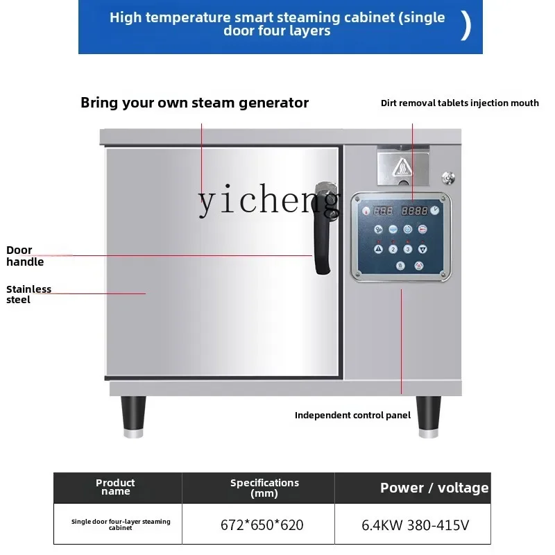 Высокотемпературная интеллектуальная пароварка для морепродуктов - Фотография_3