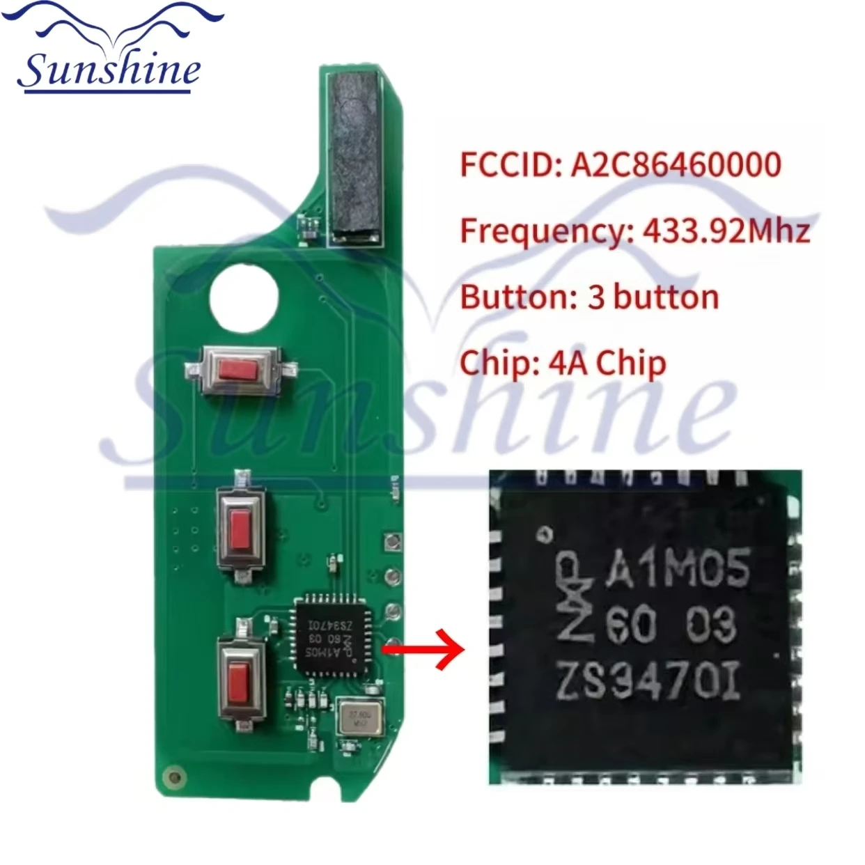 Sunshine pcb aftermarket флип-дистанционный - Фотография_3