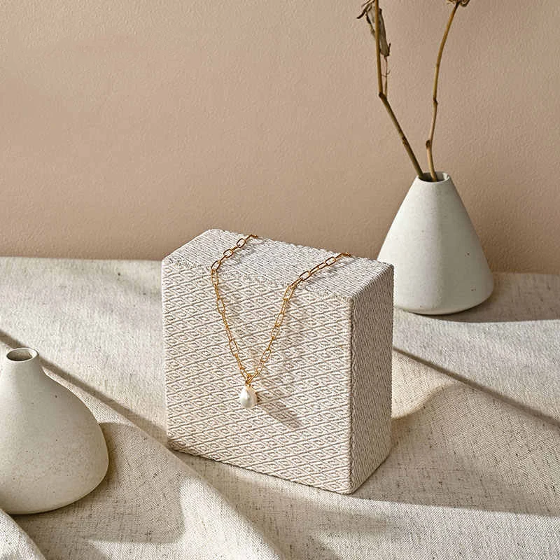 Woodten льняной реквизит для демонстрации ювелирных изделий для колец - Фотография_5