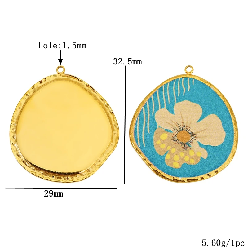 Разноцветные эмалированные подвески из нержавеющей стали «восход/закат» - Фотография_3