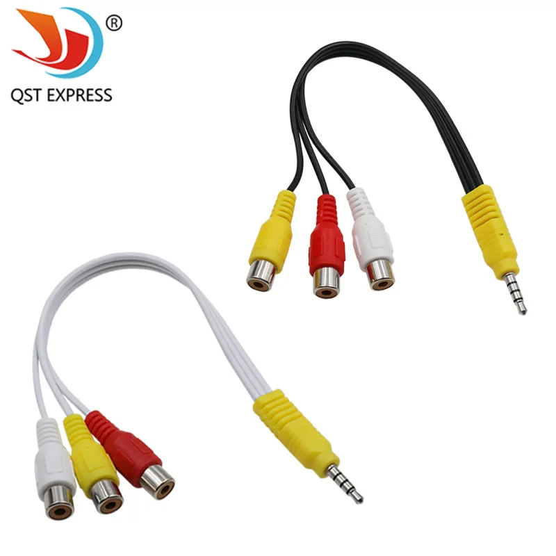 3,5 мм к jack 3, кабель rca, видеокомпонент,
