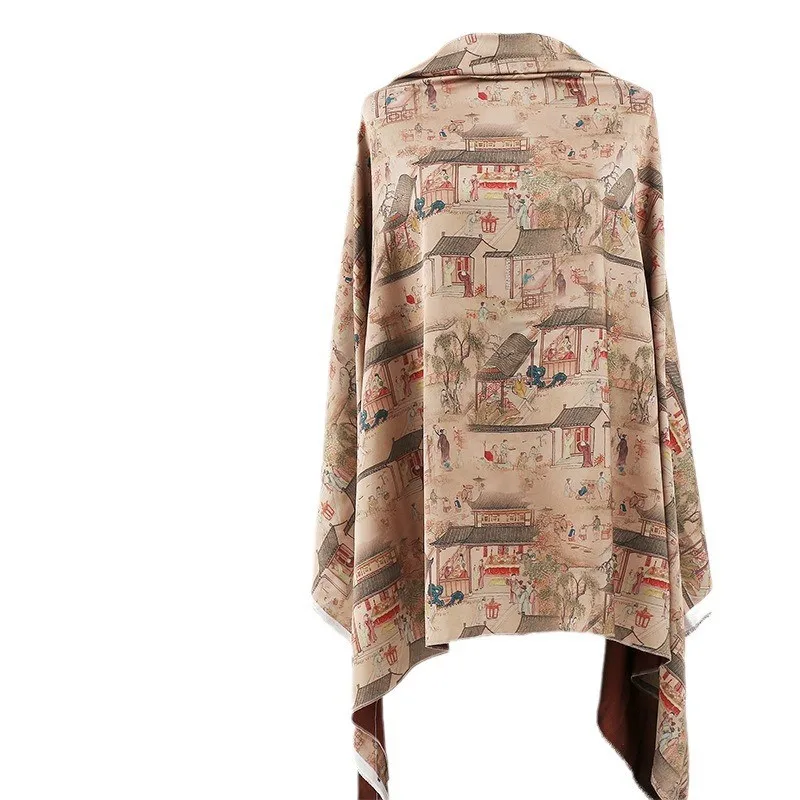 Ацетатная атласная печатная ткань для среднего и пожилого возраста - Фотография_5