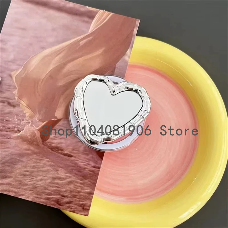 Ins серебристое зеркало в форме сердца - Фотография_5