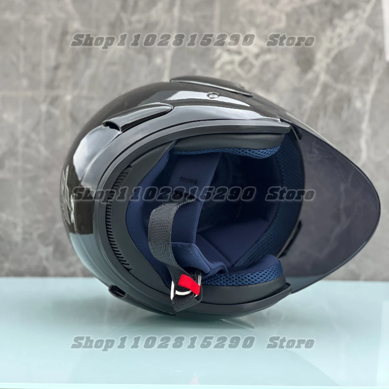 Ram4 ярко-черный полушлем для мужчин и женщин - Фотография_2