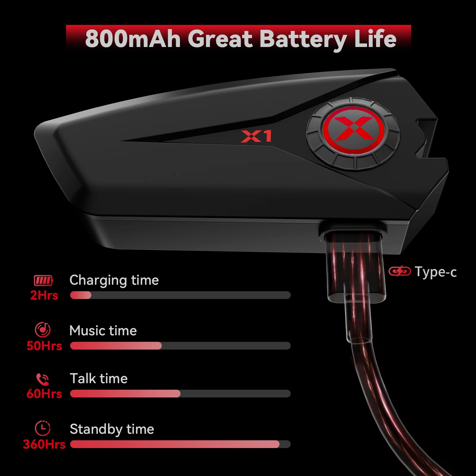 Xgp x1 мотоциклетный шлем bluetooth-гарнитура - Фотография_4