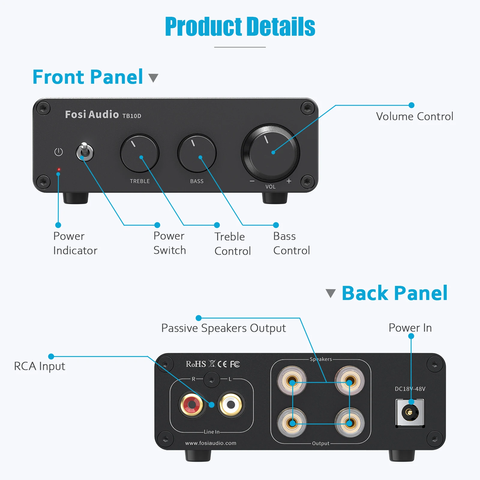 Fosi audio 300wx2 hifi усилитель - Фотография_2