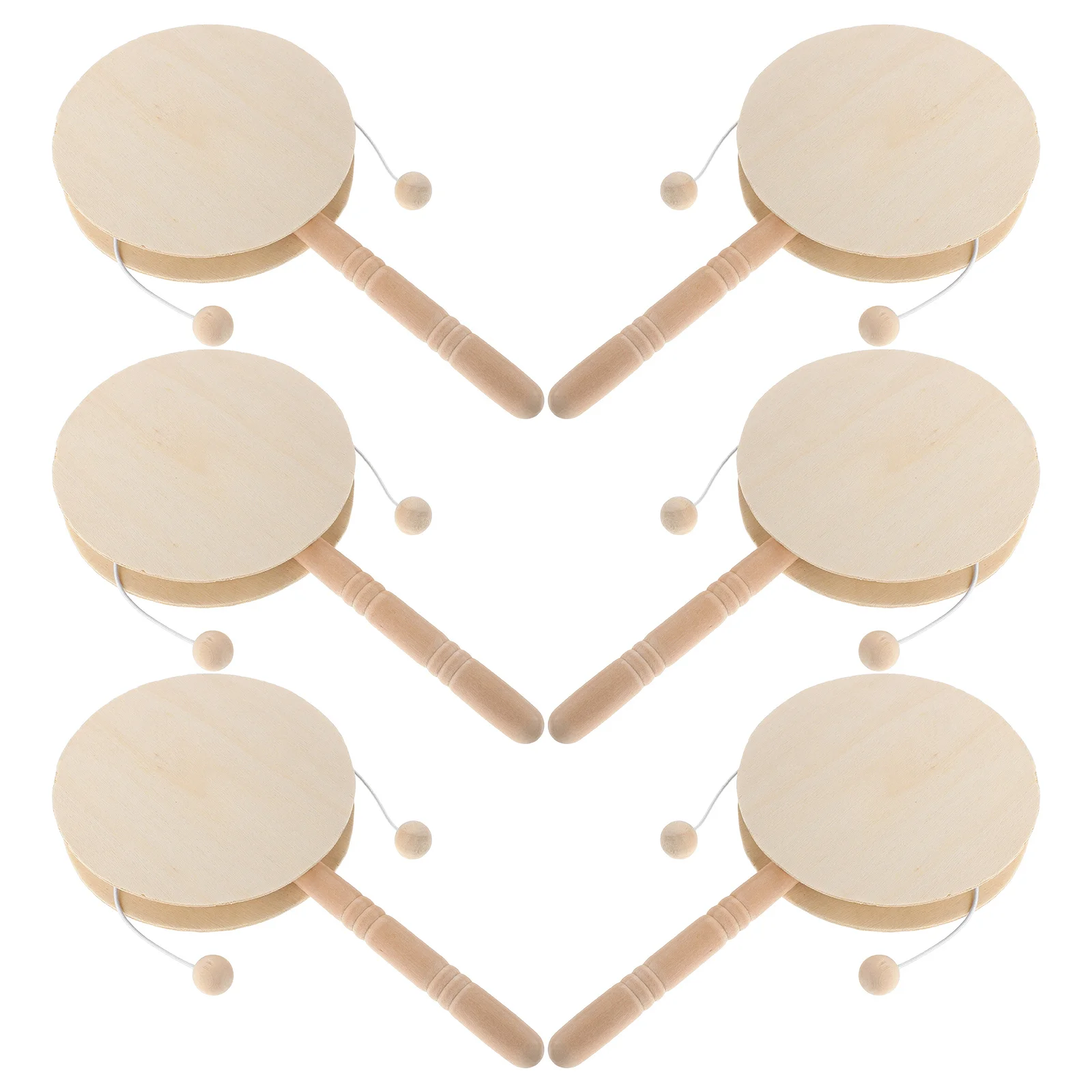 Неокрашенные деревянные погремушки - Фотография_2