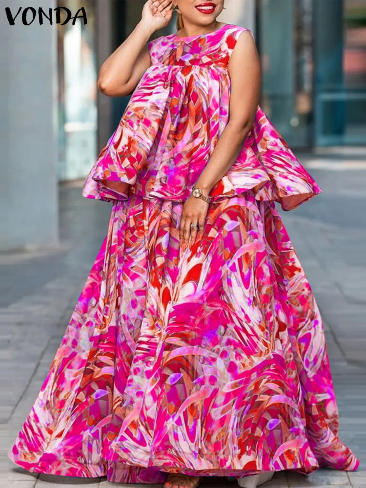 Плюс размер 5xl vonda макси-юбка