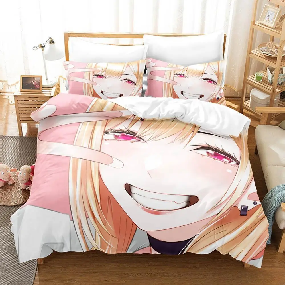 Комплект постельного белья с 3d принтом аниме kawaii marin kitagawa