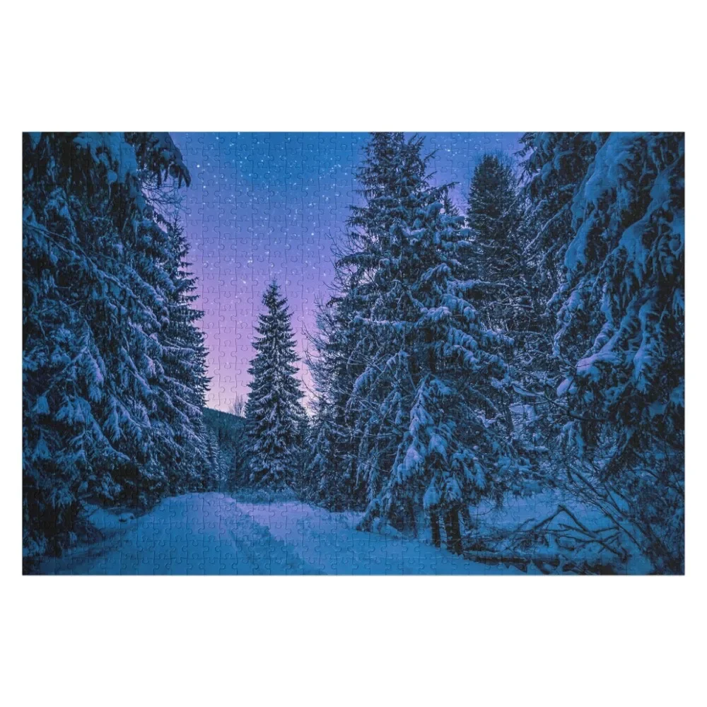 Снежные деревья, деревянные головоломки