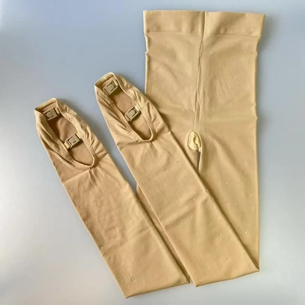 Колготки для фигурного катания со стразами и чехлом для обуви - Фотография_3