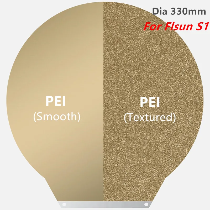 Обновленный круглый лист pei 330 мм для flsun s1/s1 pro