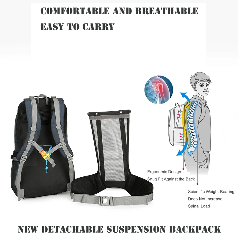 50л нейлоновый рюкзак для кемпинга - Фотография_5