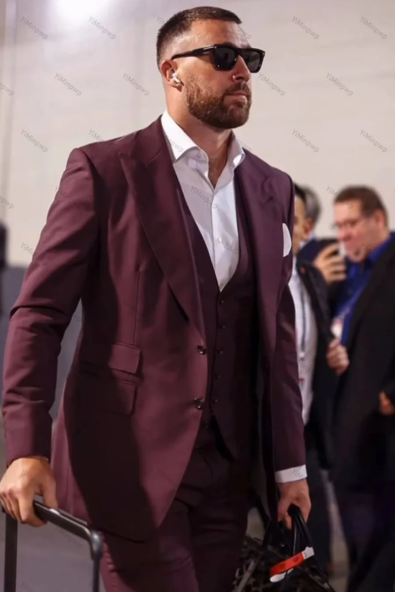 Yiminpwp красный мужской костюм - Фотография_2