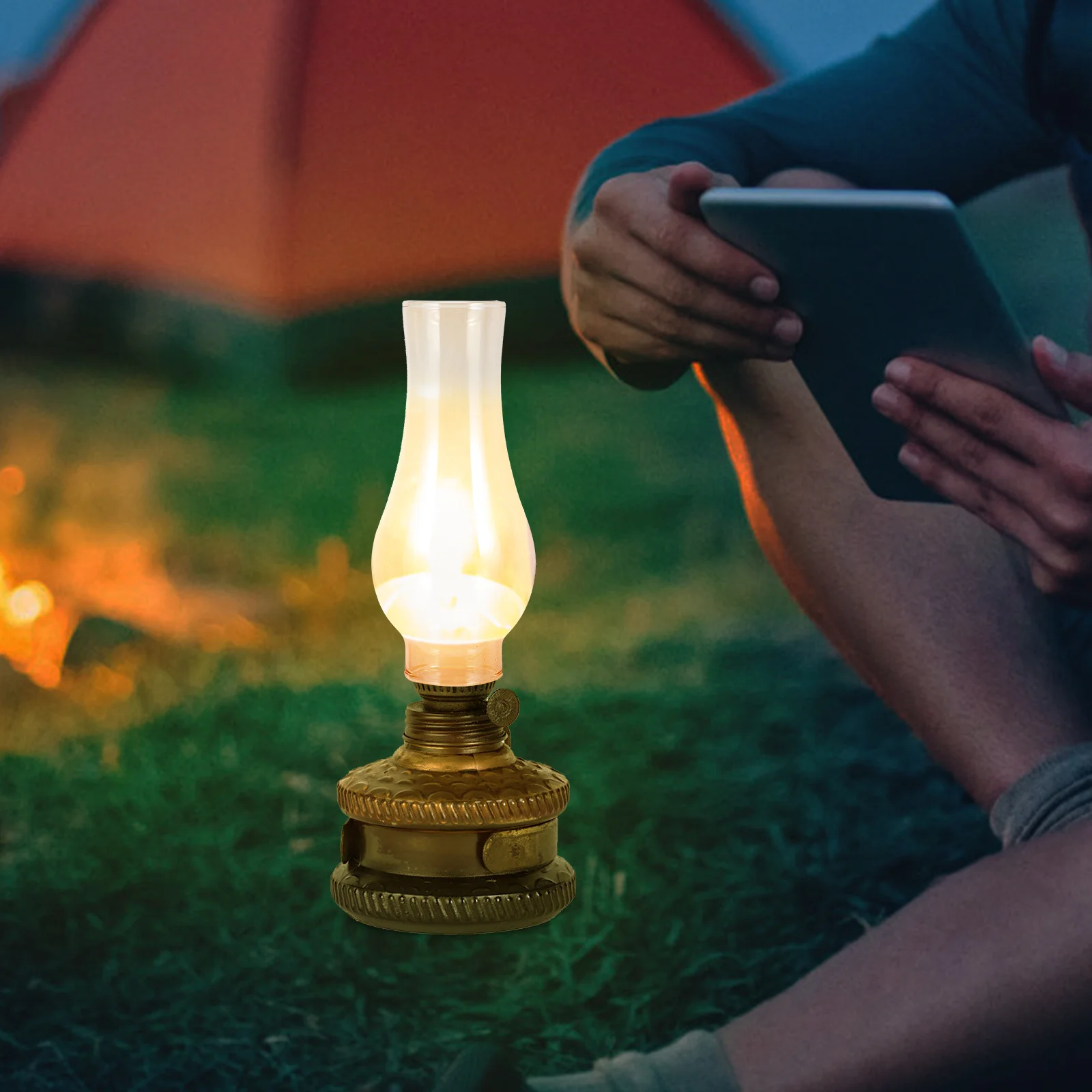 Ретро стеклянный масляный абажур