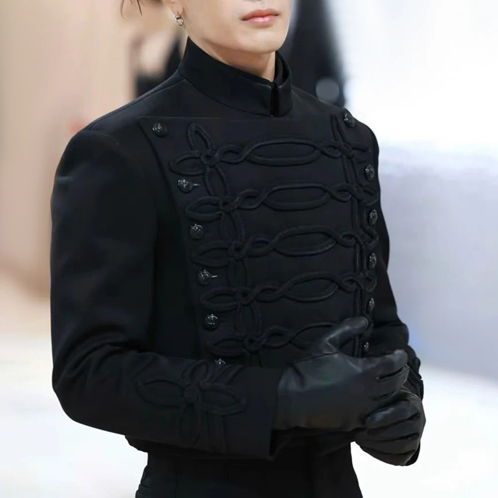 Мужской китайский приталенный костюм - Фотография_2