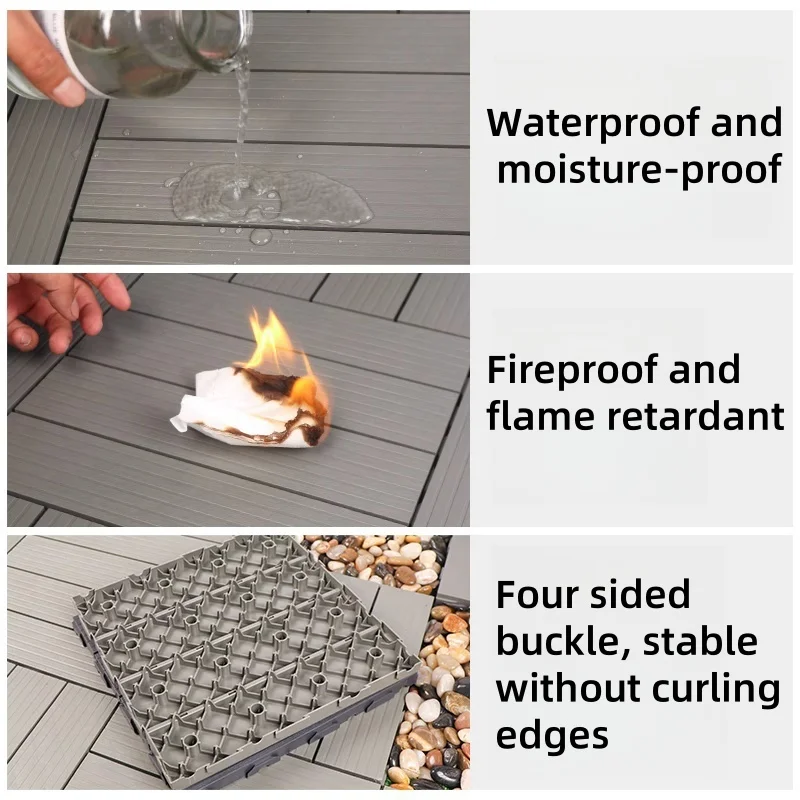 Пластиковый пвх пол 30 см x 30 - Фотография_5