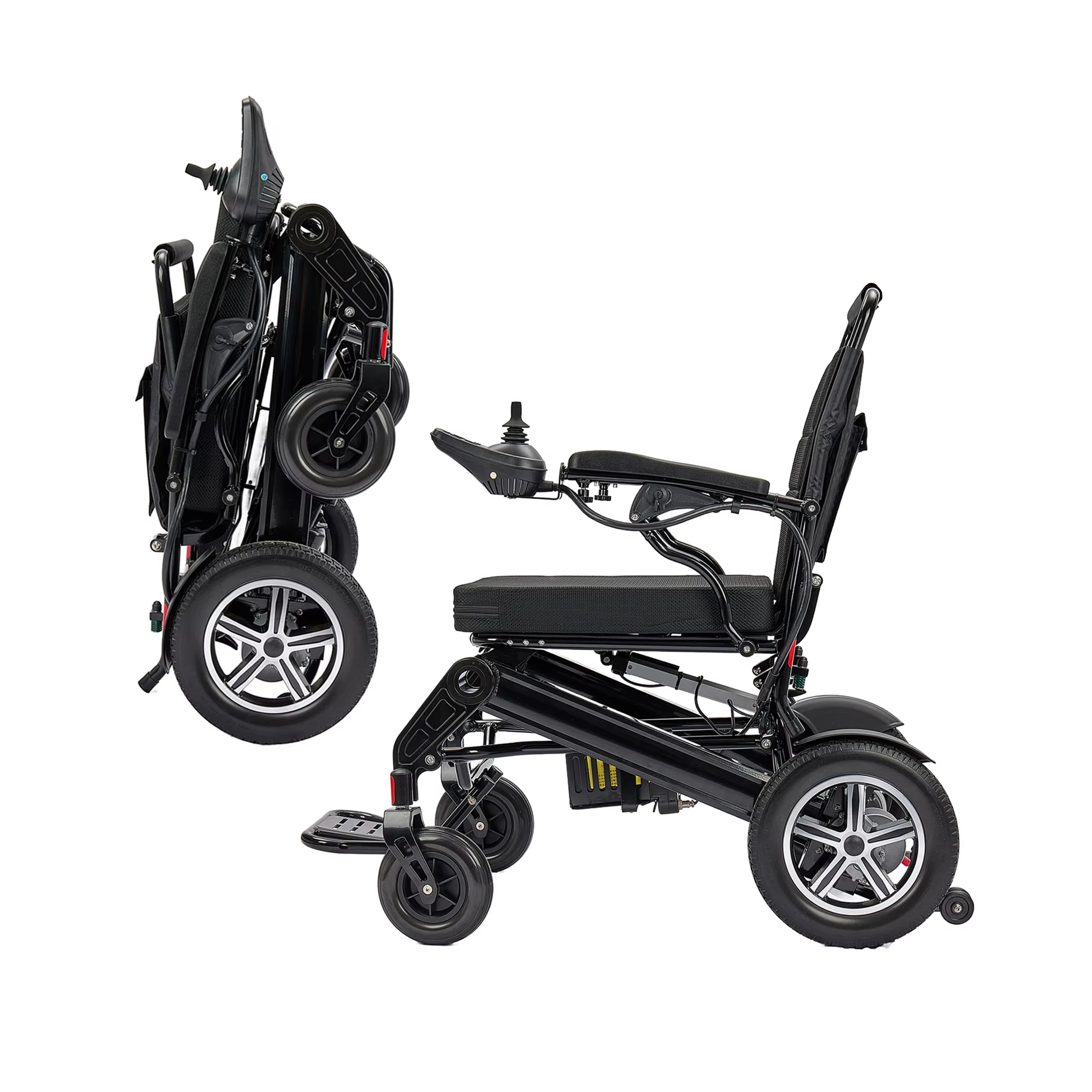 Широкоместная портативная складная инвалидная коляска