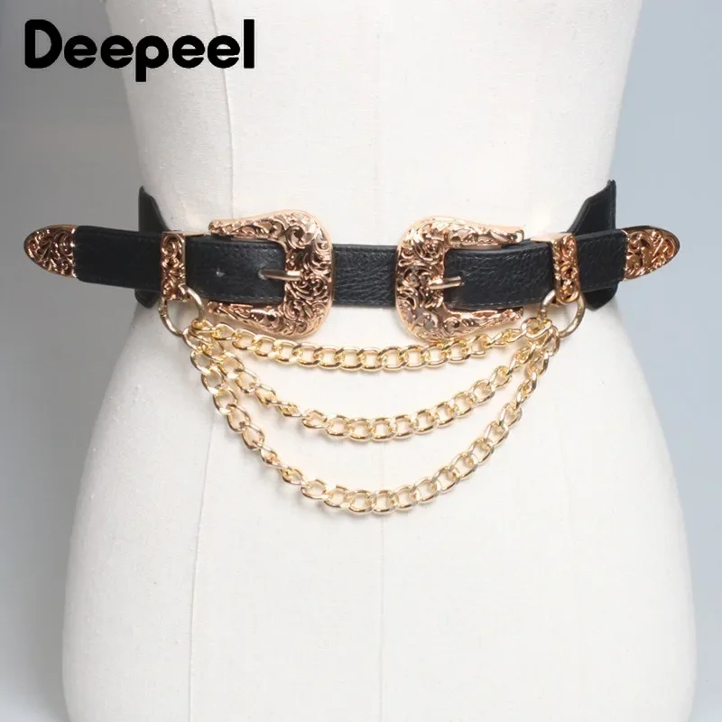 4*68 см, женские эластичные ремни с двойной пряжкой - Фотография_4