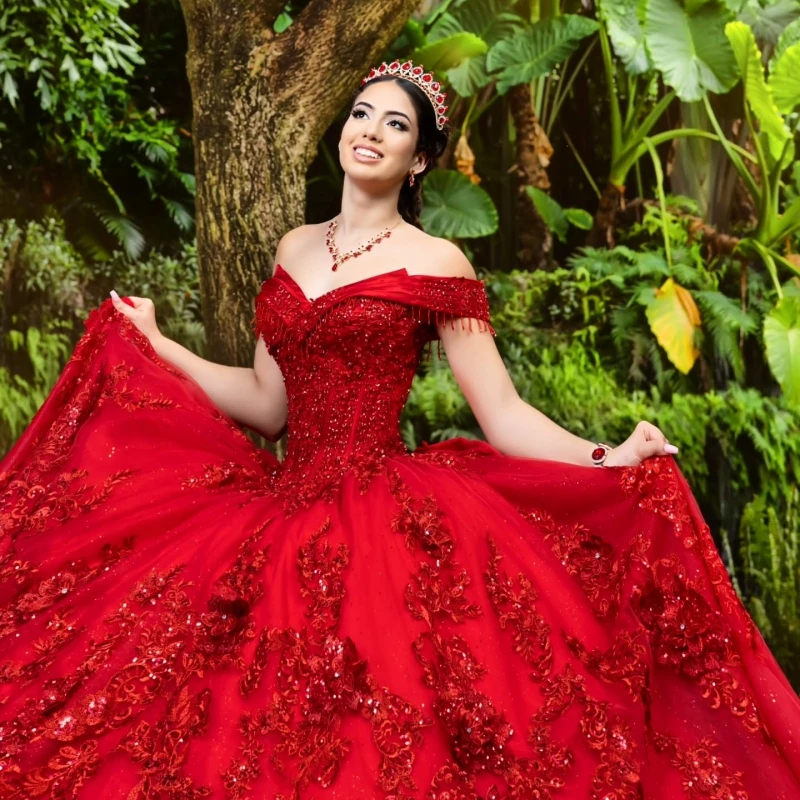 Красные платья quinceanera - Фотография_3