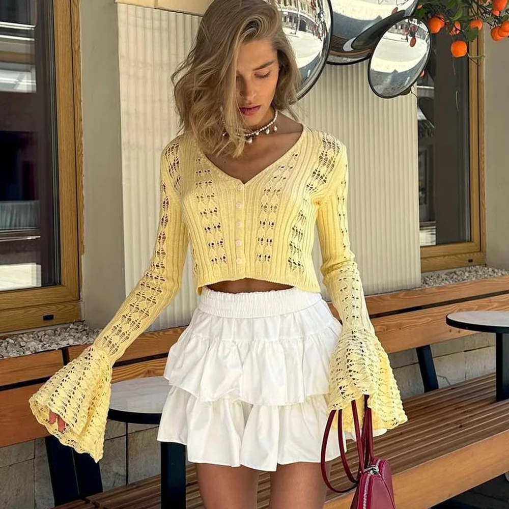 Tuularose весенний вязаный кардиган