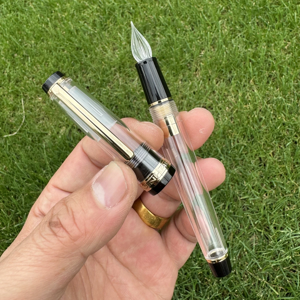 Jinhao 82 ручка с модифицированным стеклянным наконечником - Фотография_3