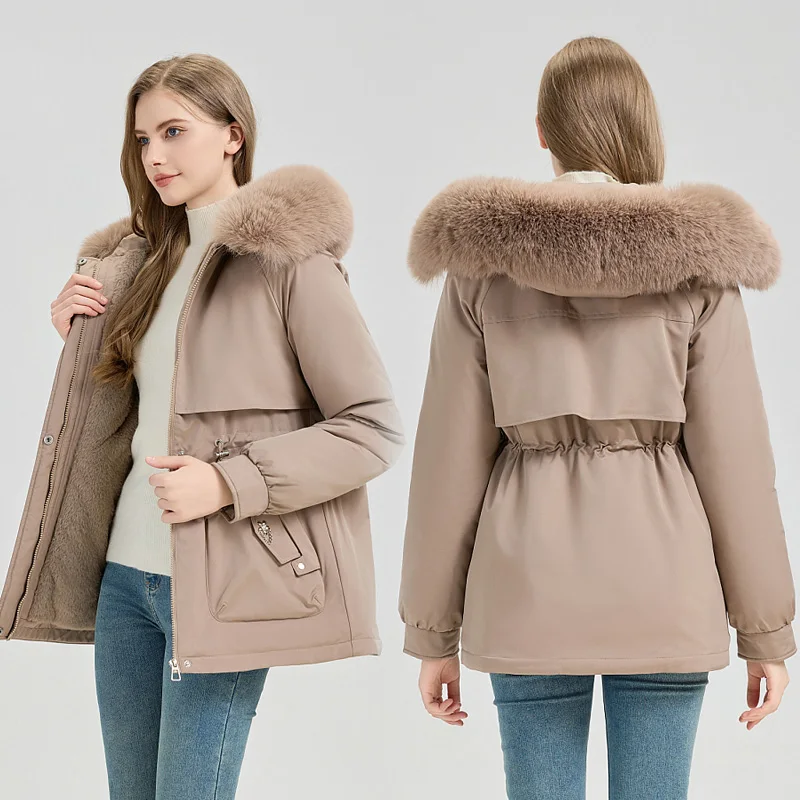 Высококачественная женская зимняя теплая хлопковая куртка