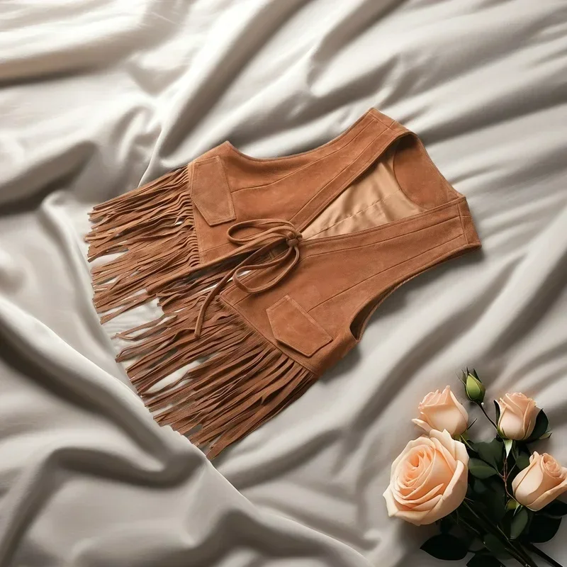 Женские жилеты из натуральной кожи - Фотография_4