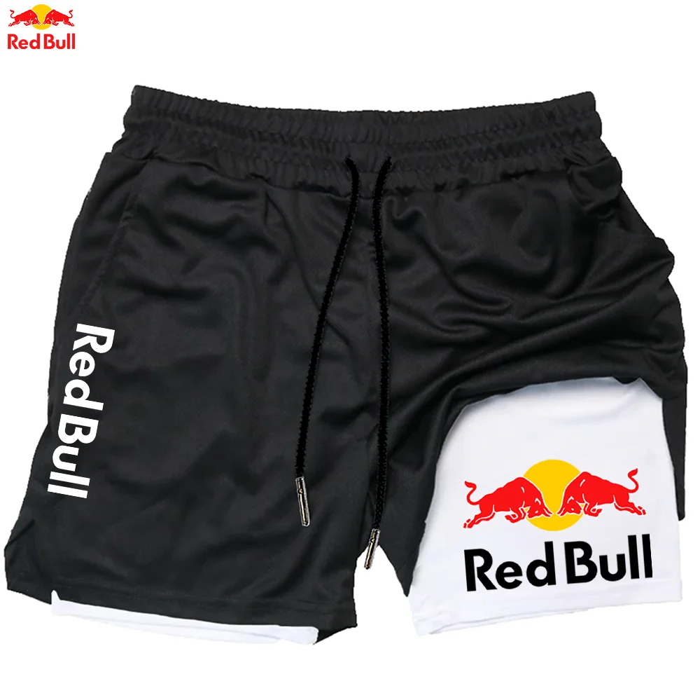 Red bull новейшие шорты для мужчин 2 в 1 - Фотография_2