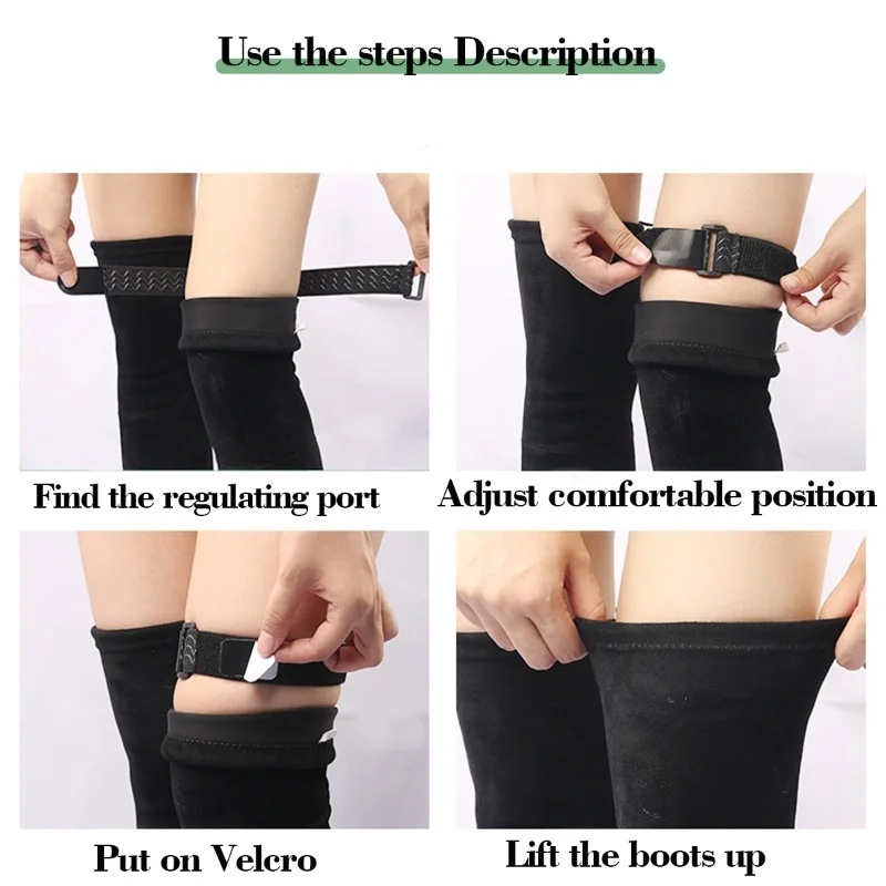 Новые женские регулируемые шнурки с клейкой лентой - Фотография_6