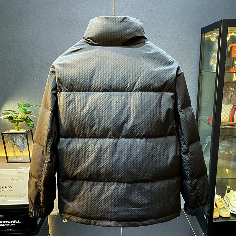 White duck down warm down jacket - Фотография_4