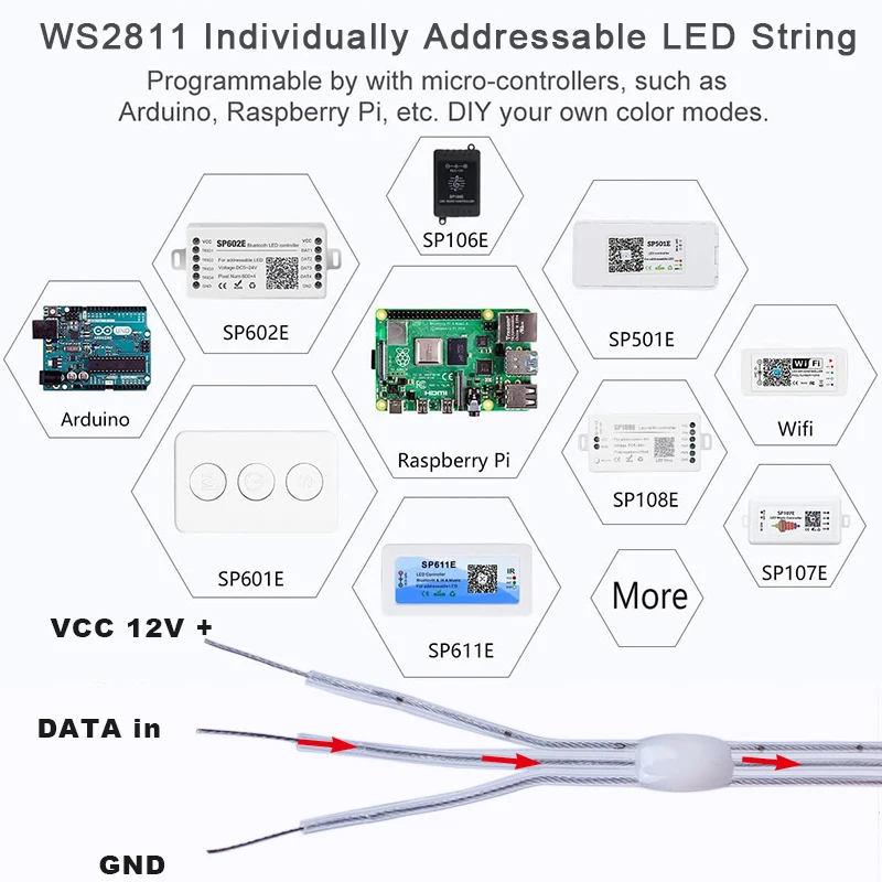 12 в постоянного тока ws2811 ws2812 - Фотография_3