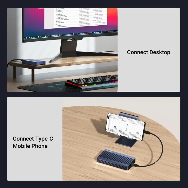Чехол для ssd acasis thunderbolt 3 40 гбит/с корпус m - Фотография_6