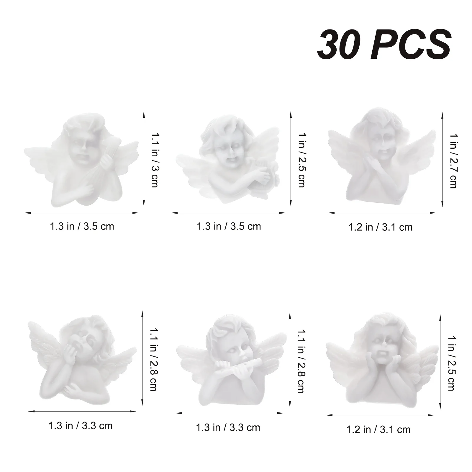 Миниатюрные фигурки ангелов из смолы в стиле барокко - Фотография_6