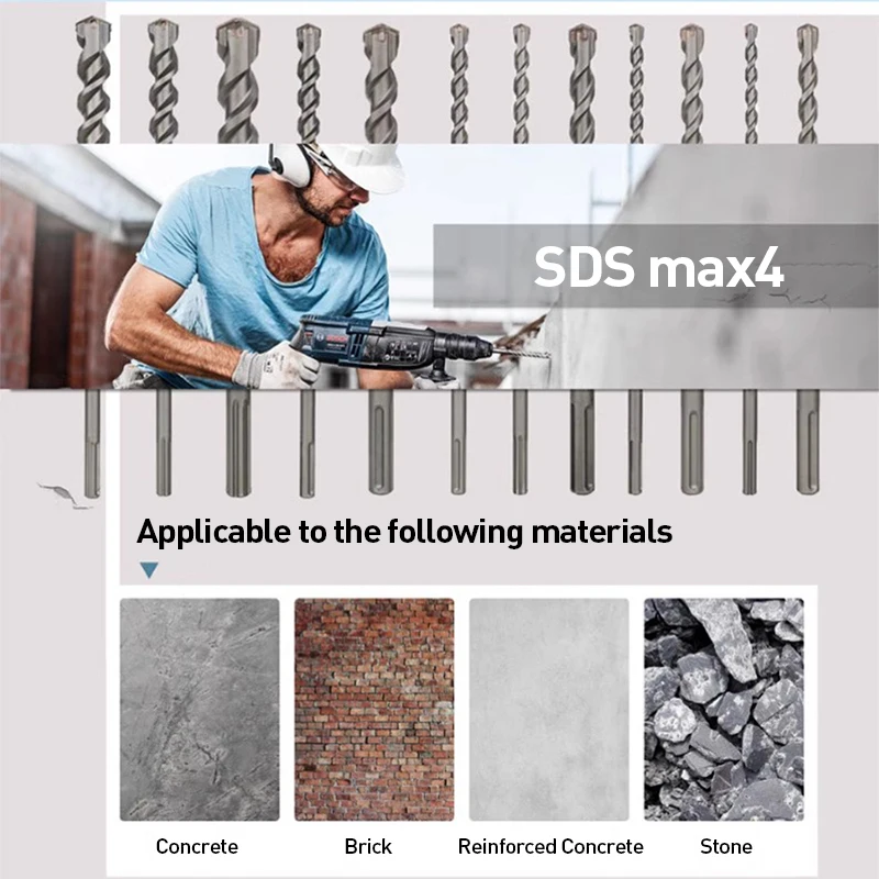 Сверло для бетона серии bosch pro sds max-4 12-32 мм - Фотография_2