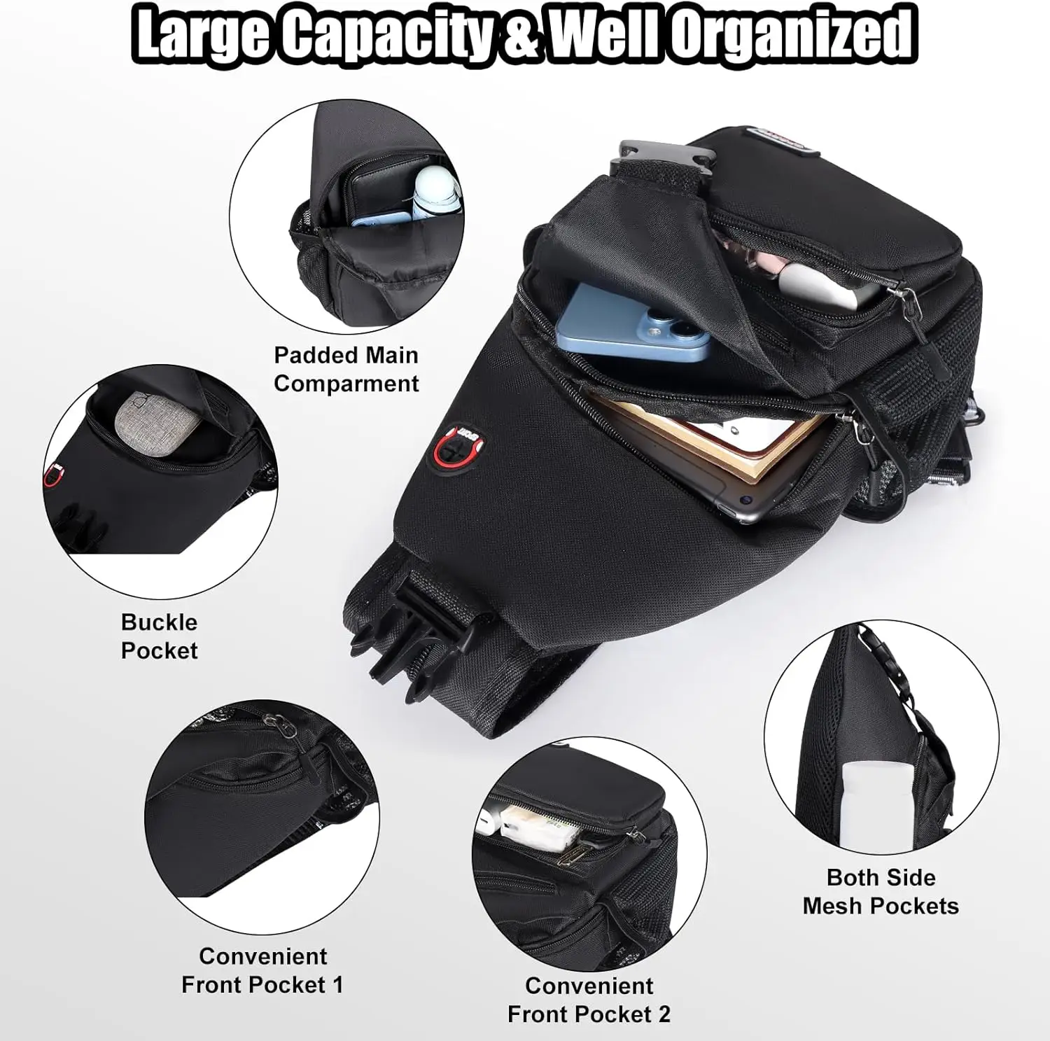 Сумка через плечо geestock для мужчин и женщин - Фотография_5