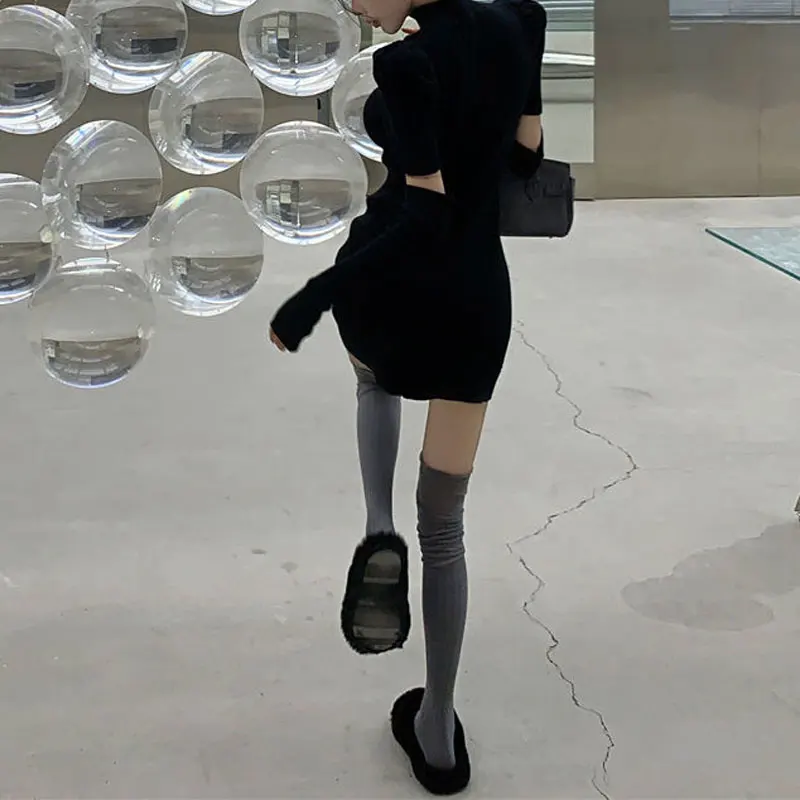 Aura трикотажные платья с тонкой - Фотография_3